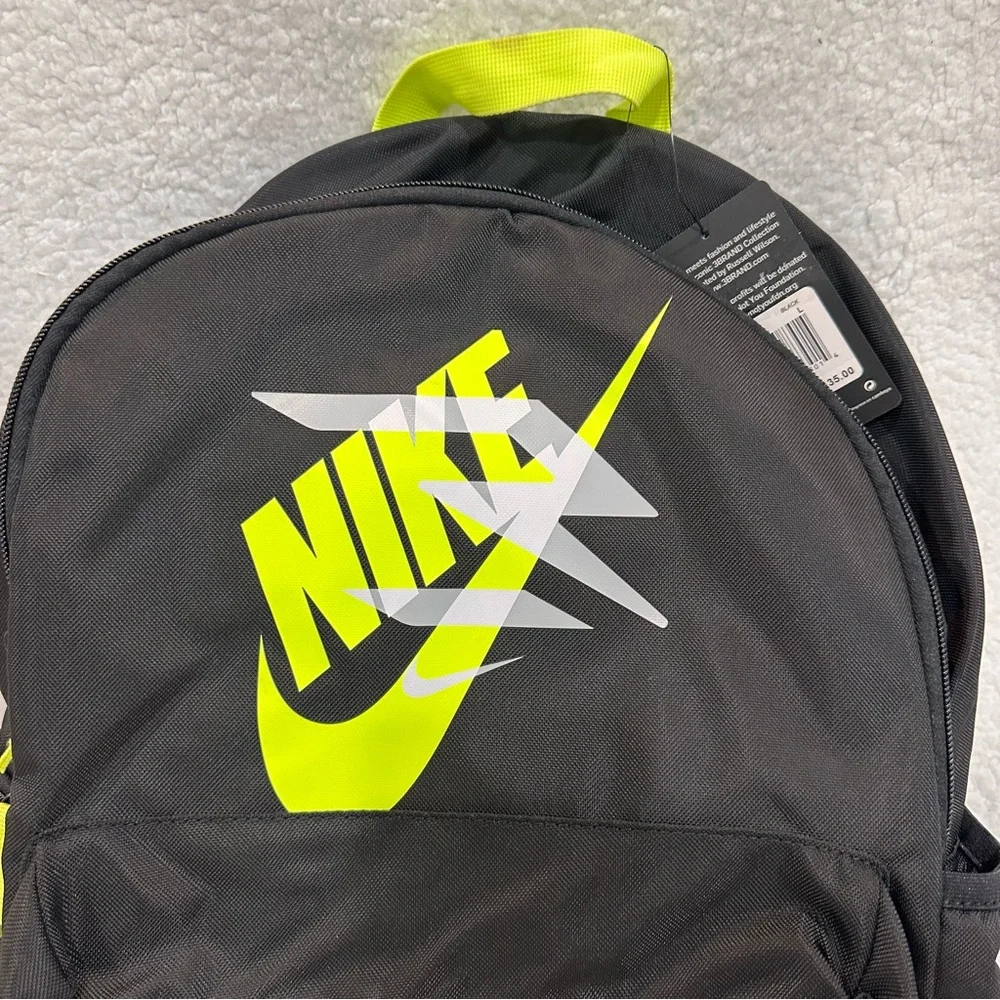 Nike Black and Yellow Backpack